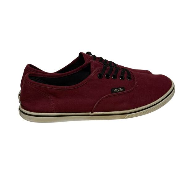 Vans Authentic Burgundy Canvas Sneakers Women's Size 8.5 Low Top Skate Sneakers - Picture 6 of 9